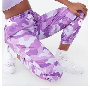 Purple Camo Boyfriend Joggers